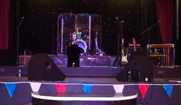 One of our sound and lighting setups